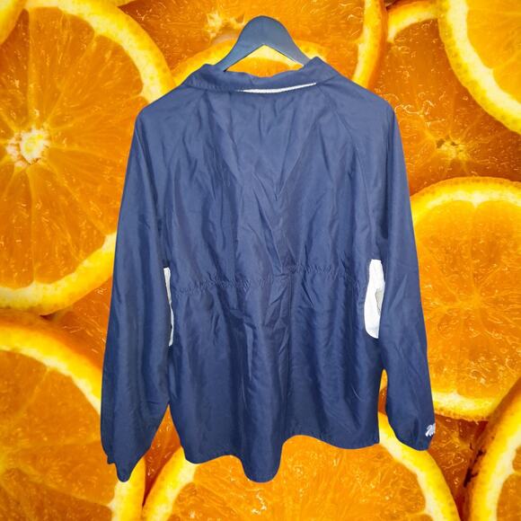 Red Oak Men's Blue Penn State L 1/4 Zip Pull Over Windbreaker Jacket Size - Picture 2 of 8